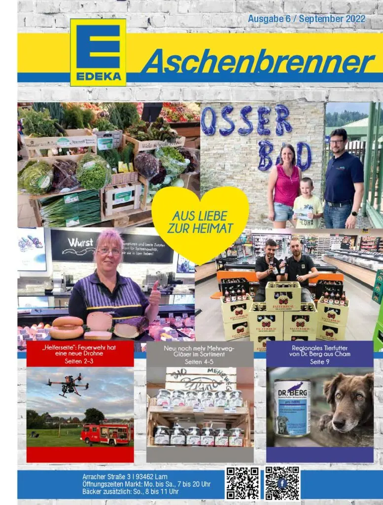 Titelseite der Marktzeitung von EDEKA Aschenbrenner.