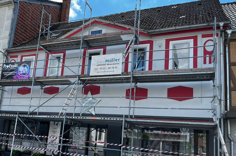 So sah die Fassade vom Studio Markus Fischer in Schöppenstedt vorher aus