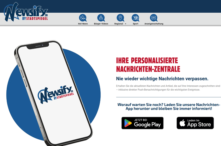 Newsify38 by Stadtspiegel, das neue Nachrichtenportal für die Region von ProExakt