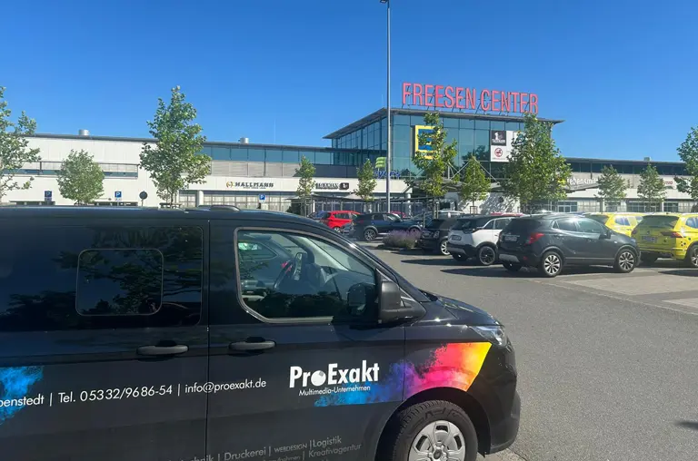 Vor Ort am Freesencenter in Neumünster