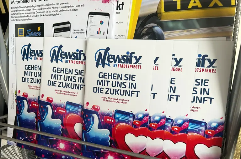 Flyer Multimedia-Anzeige auf NewsifyNDS