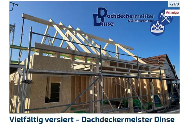 Multimedia-Anzeige von Dachdecker Dinse